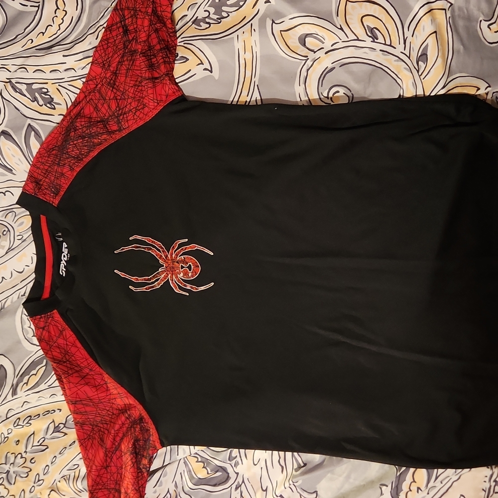 Black and Red Long Sleeve Spider shirt
